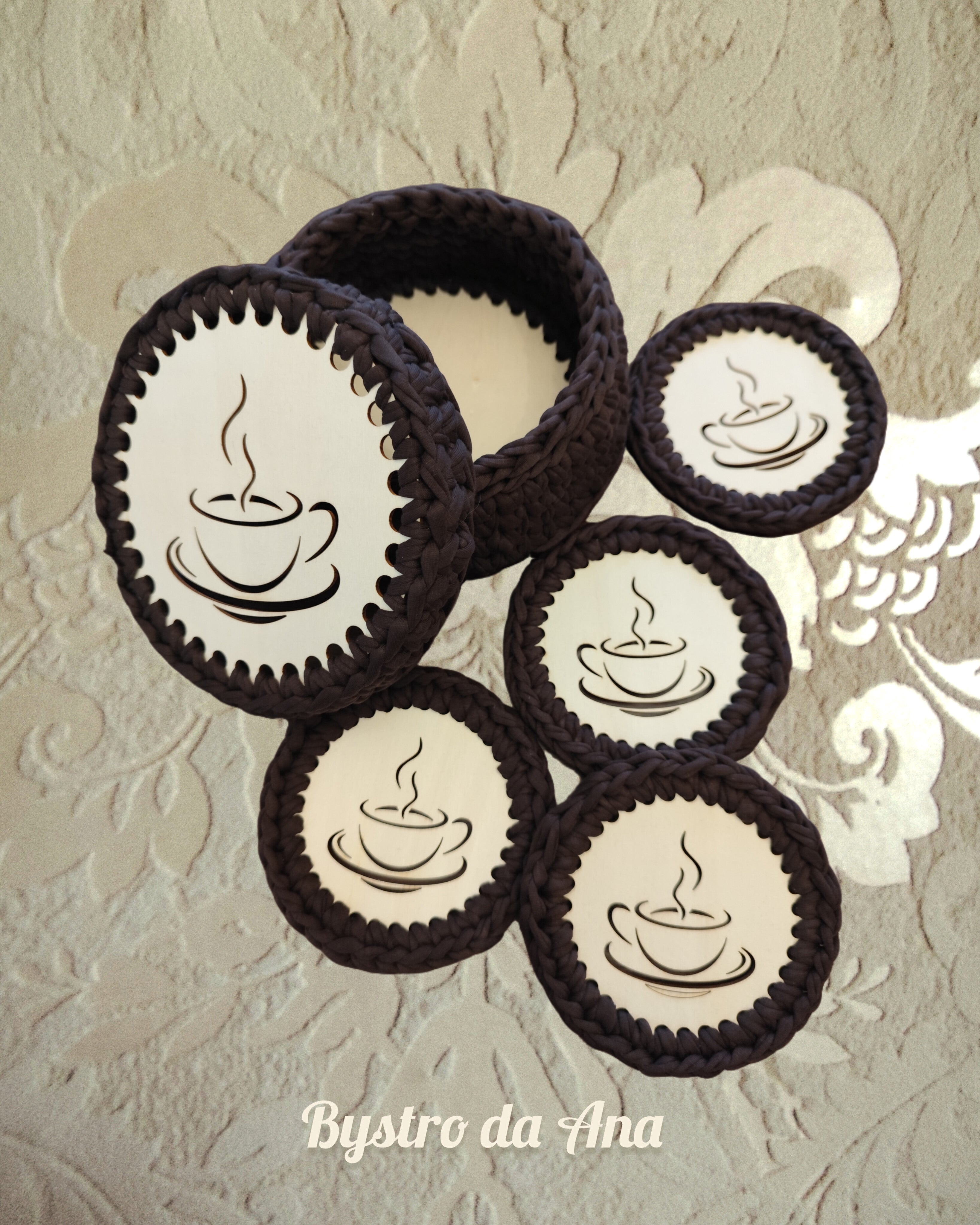 Conjunto artesanal para café