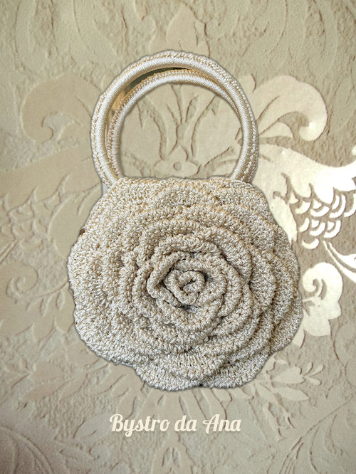 Bolsa Flor em Croché