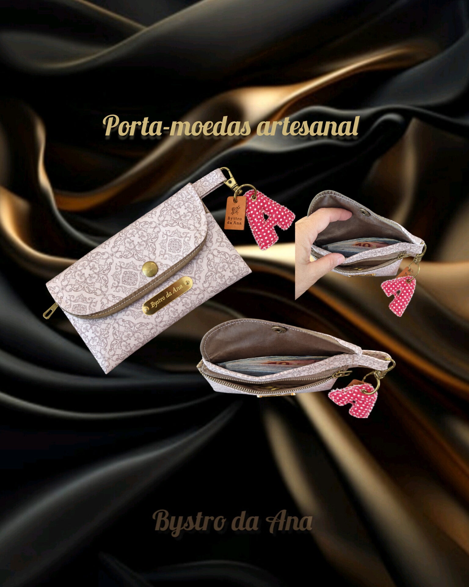 Porta-moedas e Notas Artesanal