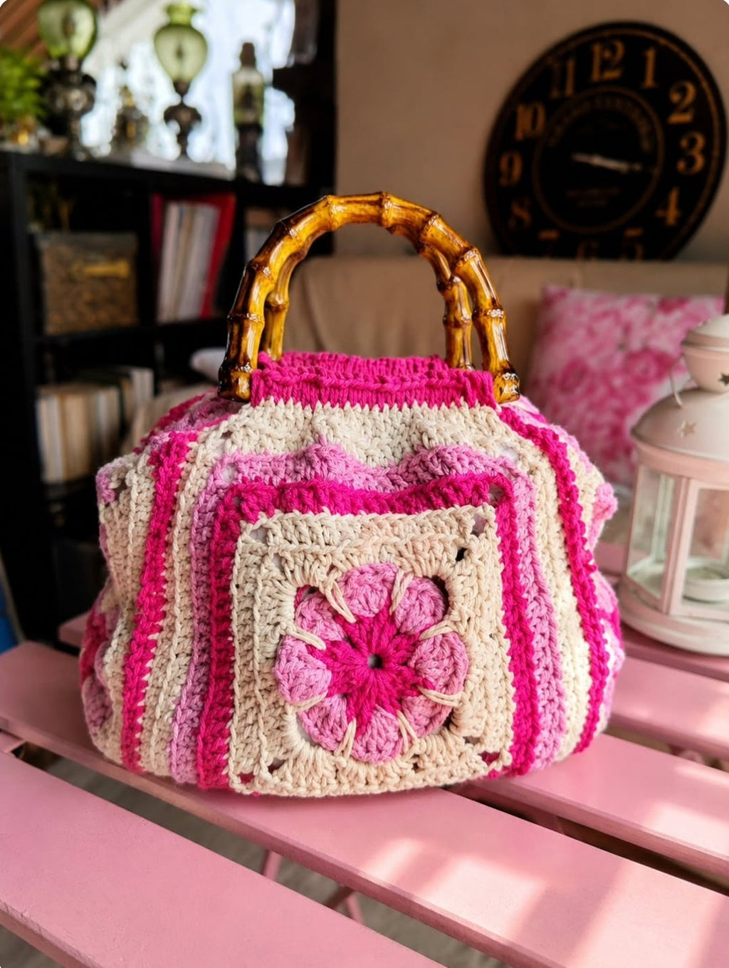 Mala Granny Square em Croché